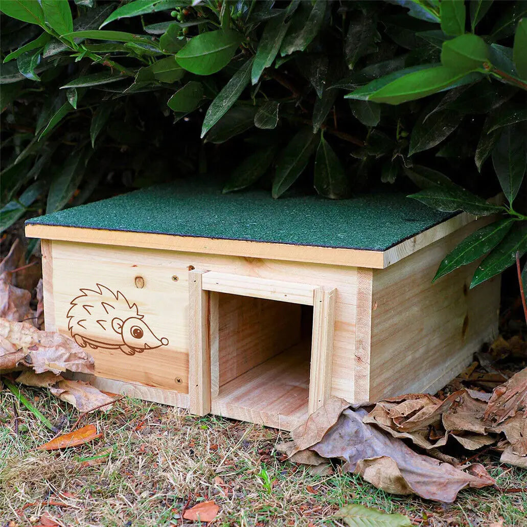 Wooden Hedgehog House