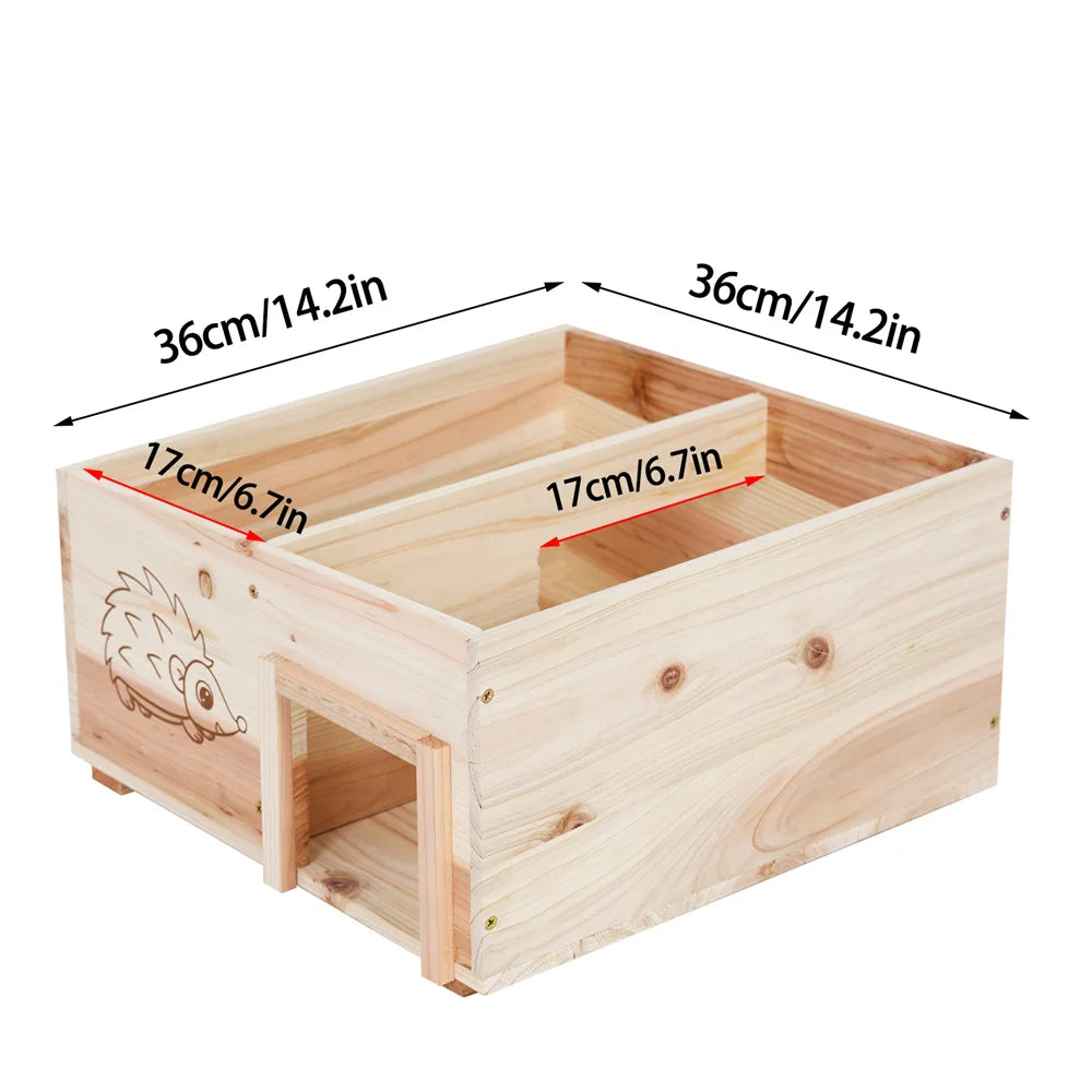 Wooden Hedgehog House