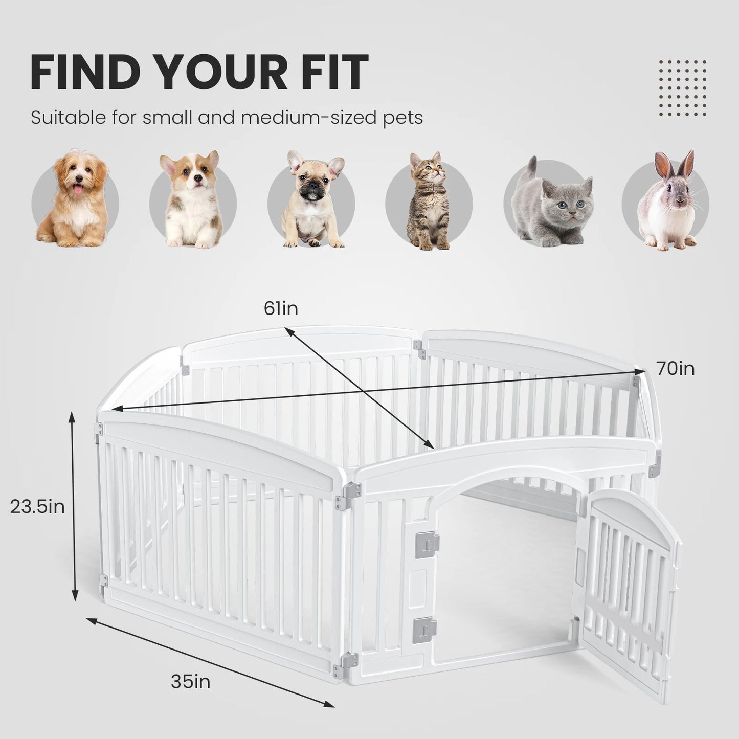 6 Panel Dog Playpen