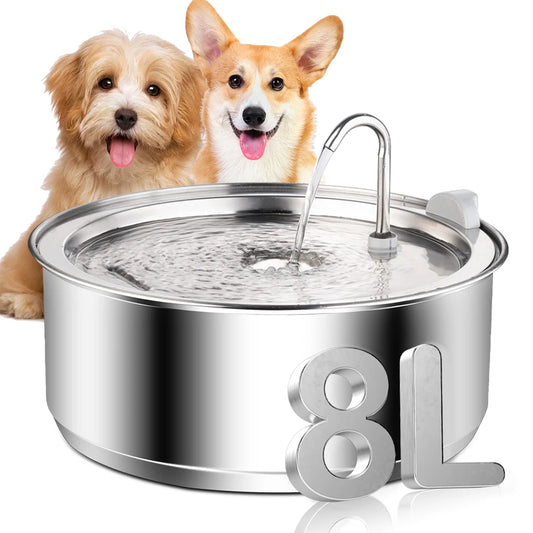 8L / 272oz Dog Water Fountain